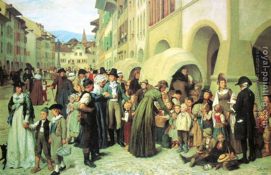 Albert Anker : Die landerkinder Albert Anker : Die landerkinder